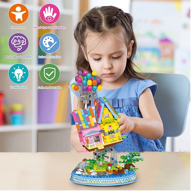 لگو دیزنی انیمیشن آپ کلبه بادکنکی بالا 998 قطعه مدل Disney Up 55039