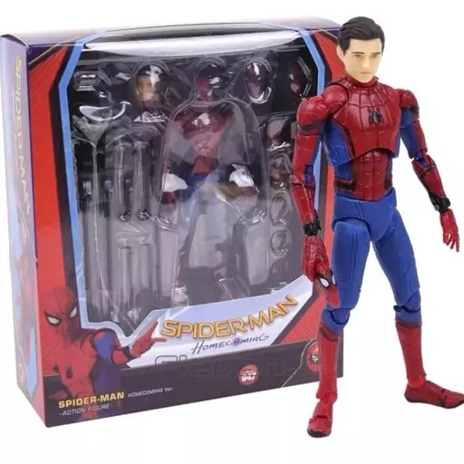 اکشن فیگور اسپایدرمن پیتر مافکس 15 سانت مدل Spiderman Homecoming Mafex
