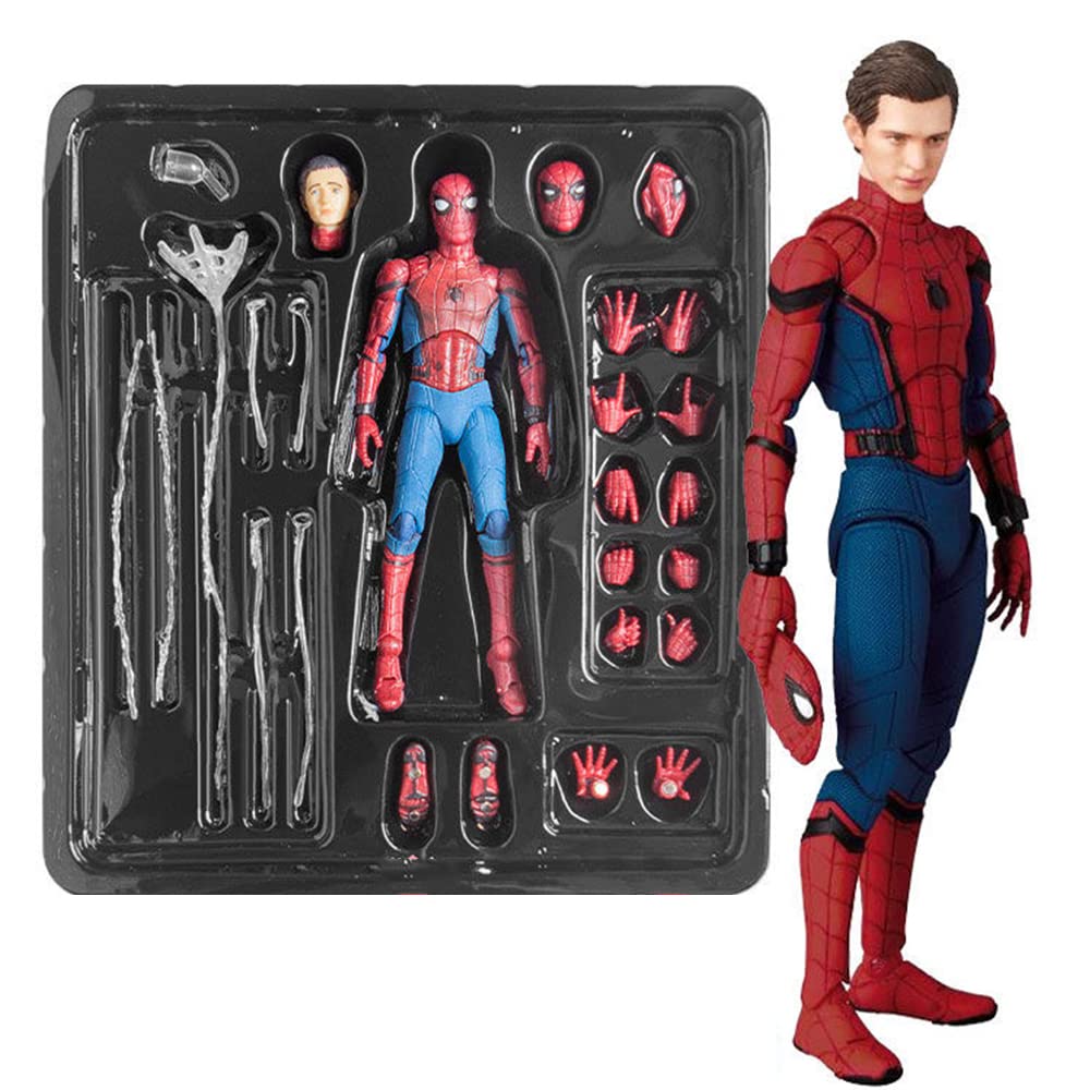 اکشن فیگور اسپایدرمن پیتر مافکس 15 سانت مدل Spiderman Homecoming Mafex