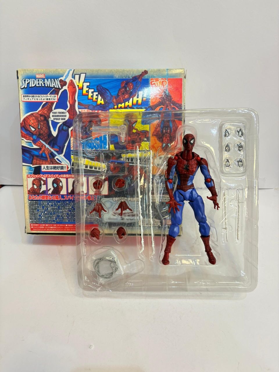 اکشن فیگور اسپایدرمن یاماگوچی 15 سانت مدل Spiderman Amecomi Yamaguchi