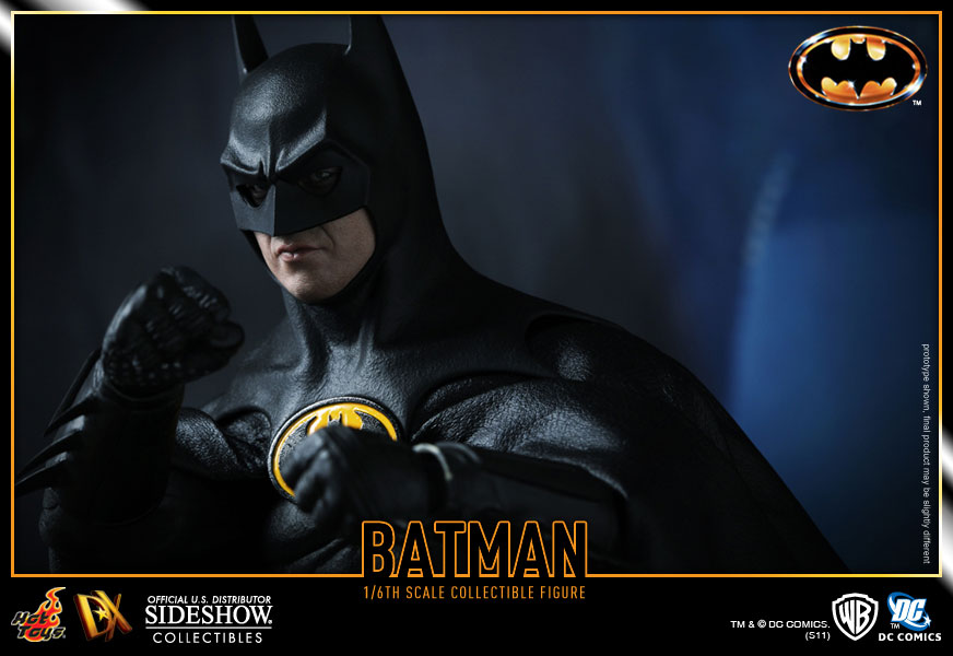 اکشن فیگور بتمن مایکل کیتون هات تویز 1/6 دلوکس مدل Batman Michael Keaton 1989 Hot Toys DX09