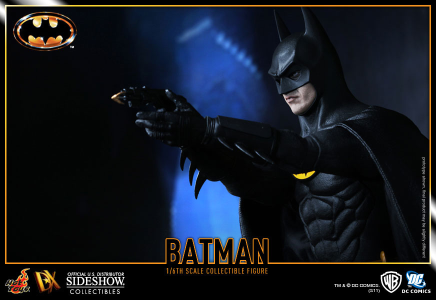 اکشن فیگور بتمن مایکل کیتون هات تویز 1/6 دلوکس مدل Batman Michael Keaton 1989 Hot Toys DX09