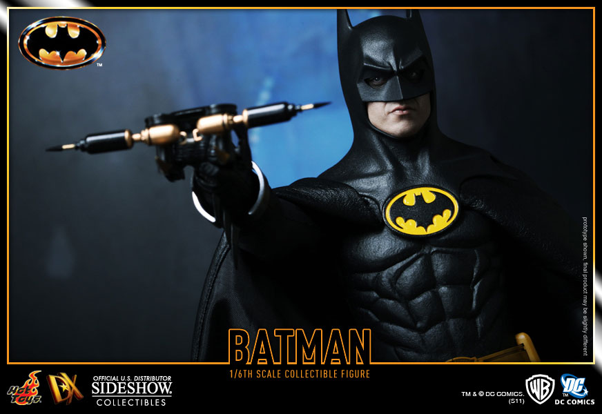 اکشن فیگور بتمن مایکل کیتون هات تویز 1/6 دلوکس مدل Batman Michael Keaton 1989 Hot Toys DX09