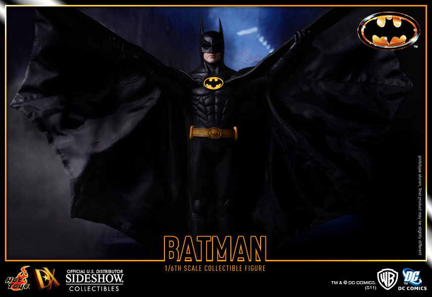 اکشن فیگور بتمن مایکل کیتون هات تویز 1/6 دلوکس مدل Batman Michael Keaton 1989 Hot Toys DX09