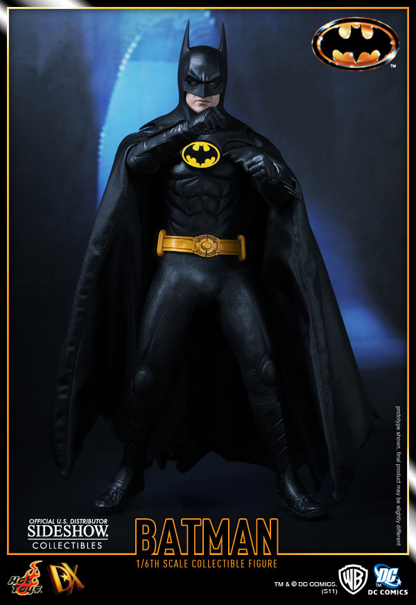 اکشن فیگور بتمن مایکل کیتون هات تویز 1/6 دلوکس مدل Batman Michael Keaton 1989 Hot Toys DX09