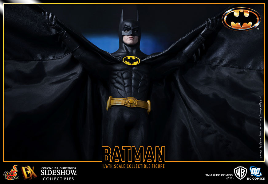 اکشن فیگور بتمن مایکل کیتون هات تویز 1/6 دلوکس مدل Batman Michael Keaton 1989 Hot Toys DX09
