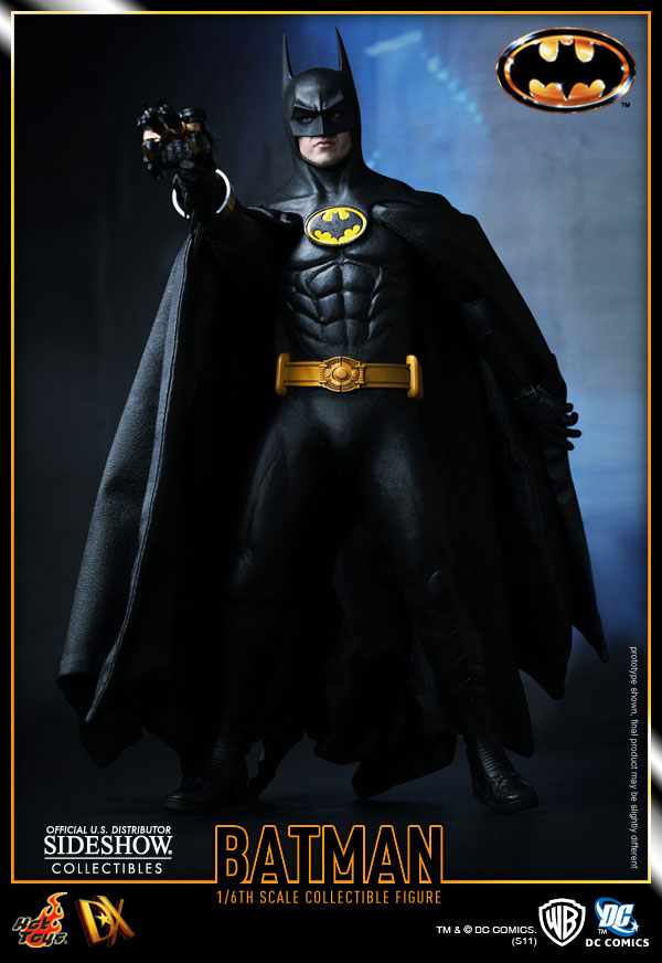 اکشن فیگور بتمن مایکل کیتون هات تویز 1/6 دلوکس مدل Batman Michael Keaton 1989 Hot Toys DX09