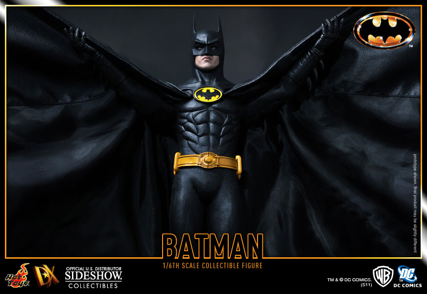 اکشن فیگور بتمن مایکل کیتون هات تویز 1/6 دلوکس مدل Batman Michael Keaton 1989 Hot Toys DX09