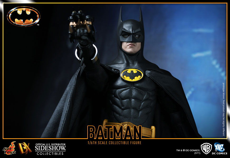 اکشن فیگور بتمن مایکل کیتون هات تویز 1/6 دلوکس مدل Batman Michael Keaton 1989 Hot Toys DX09