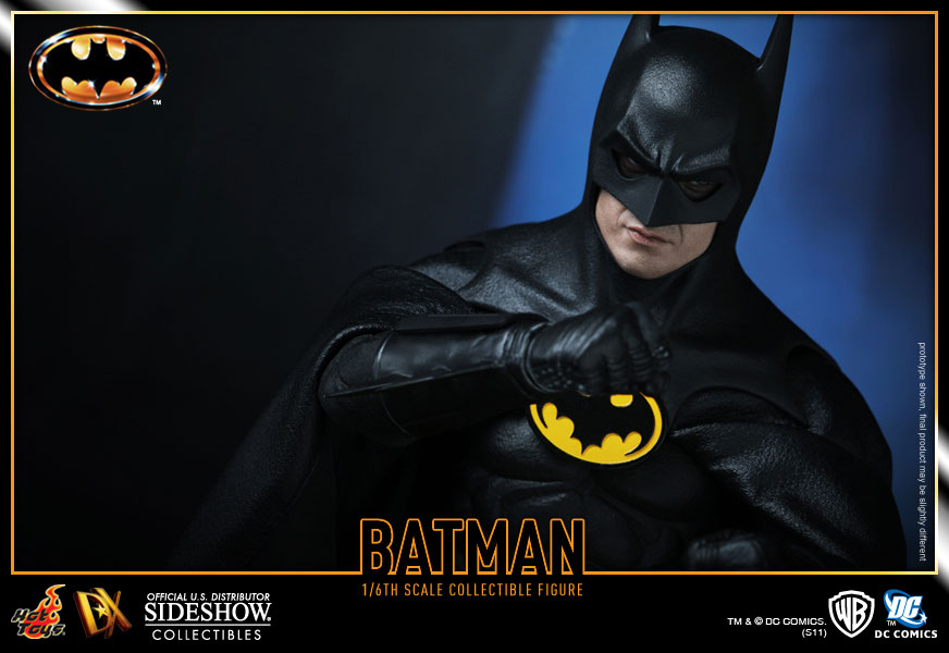 اکشن فیگور بتمن مایکل کیتون هات تویز 1/6 دلوکس مدل Batman Michael Keaton 1989 Hot Toys DX09