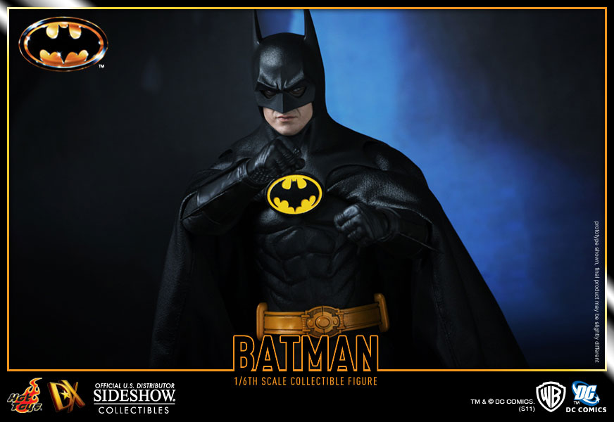 اکشن فیگور بتمن مایکل کیتون هات تویز 1/6 دلوکس مدل Batman Michael Keaton 1989 Hot Toys DX09