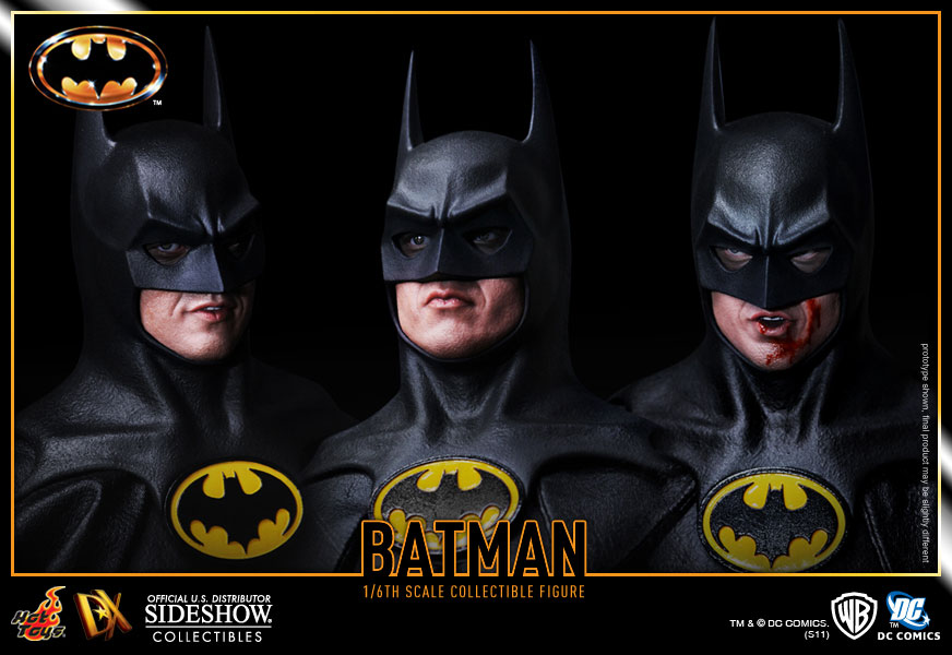 اکشن فیگور بتمن مایکل کیتون هات تویز 1/6 دلوکس مدل Batman Michael Keaton 1989 Hot Toys DX09