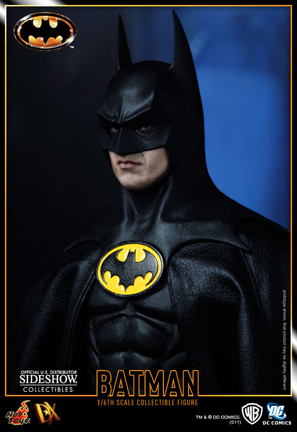 اکشن فیگور بتمن مایکل کیتون هات تویز 1/6 دلوکس مدل Batman Michael Keaton 1989 Hot Toys DX09