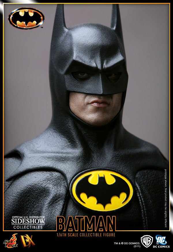 اکشن فیگور بتمن مایکل کیتون هات تویز 1/6 دلوکس مدل Batman Michael Keaton 1989 Hot Toys DX09