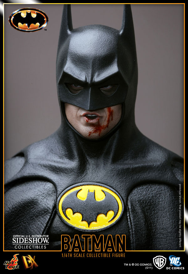 اکشن فیگور بتمن مایکل کیتون هات تویز 1/6 دلوکس مدل Batman Michael Keaton 1989 Hot Toys DX09