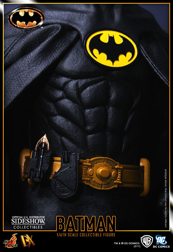اکشن فیگور بتمن مایکل کیتون هات تویز 1/6 دلوکس مدل Batman Michael Keaton 1989 Hot Toys DX09
