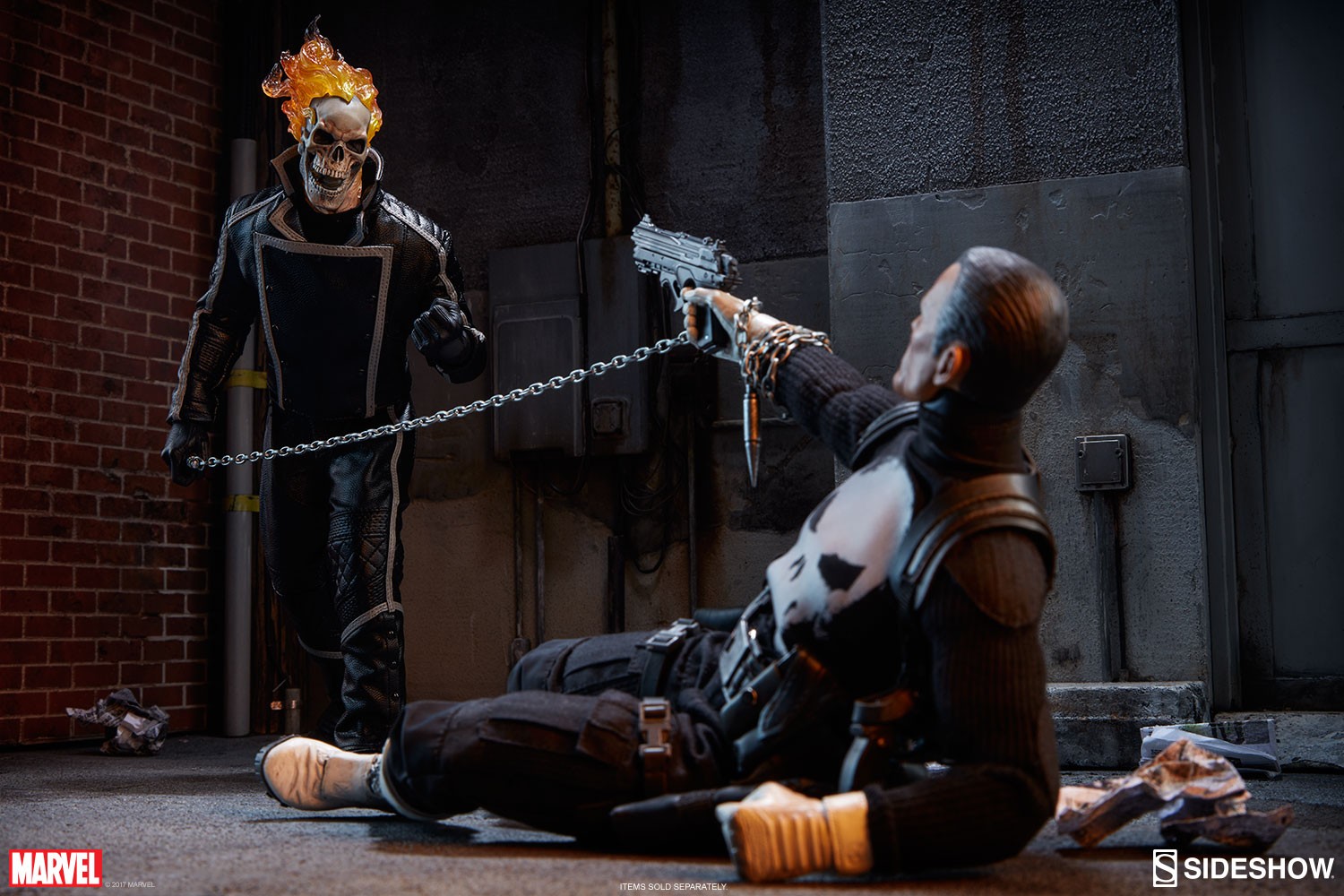 اکشن فیگور گوست‌ رایدر روح سوار سایدشو 1/6 مدل Ghost Rider Side Show