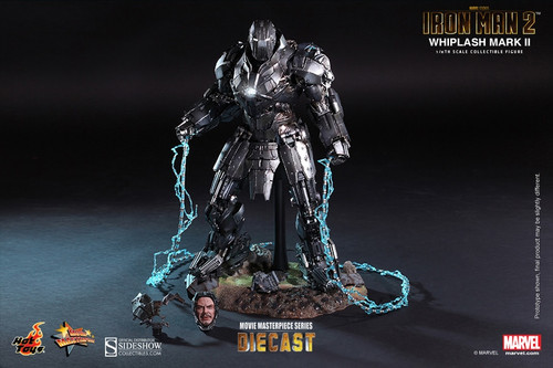 اکشن فیگور ویپلش آیرونمن 2 فلزی هات تویز مدل Iron Man 2 Whiplash Mark II Hot Toys MMS237 Die Cast