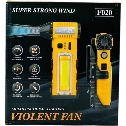 جت فن چند منظوره کمپی شارژی ویولنت همراه سری اضافه مدل 020