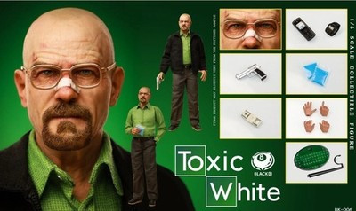 اکشن فیگور والتر وایت هایزنبرگ سریال بریکینگ بد 1/6 مدل Black 8 Studio Toxic White Breaking Bad