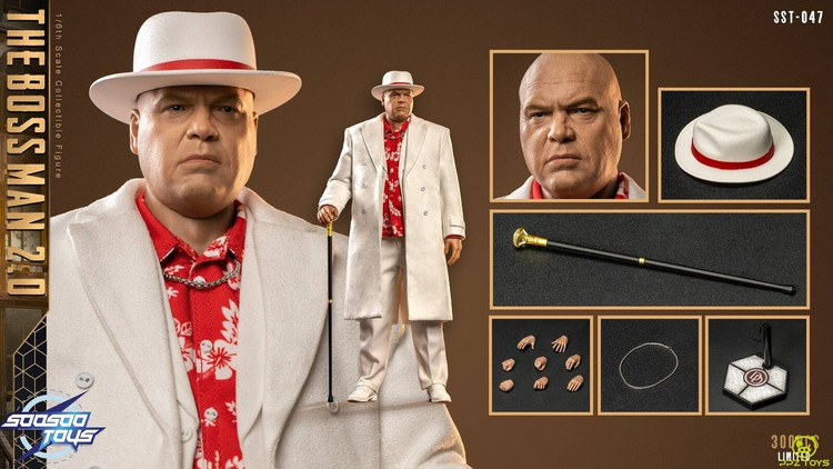 اکشن فیگور کینگ پین ویلسون فیسک مرد رئیس 1/6 مدل Kingpin Wilson Fisk The Boss Man 2 Soosootoys Exclusive