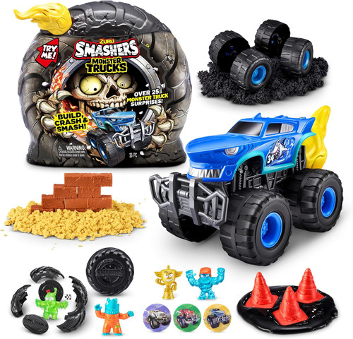 سوپرایز اسمشرز مانستر تراک ریسینگ 25 سوپرایزی مدل Zuru Smashers Monster Truck 74103