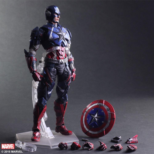 اکشن فیگور کاپیتان امریکا 1/6 پلی آرتز مدل Marvel Universe Captain America Play Arts