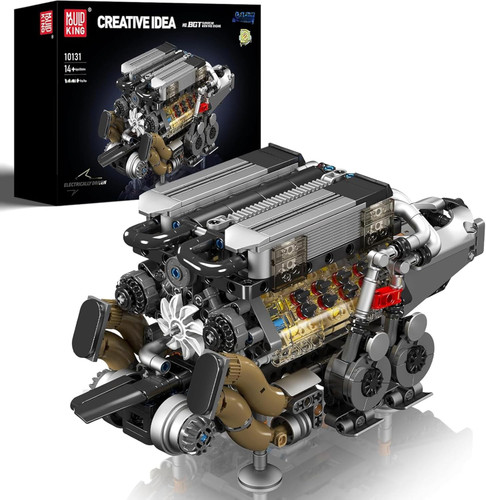 لگو ساخت موتور انجین V8 مولدکینگ 955 قطعه مدل Mould King 10131