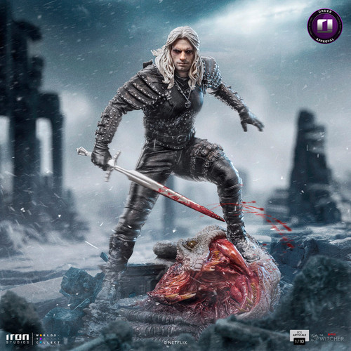 فیگور ویچر گرالت ریویا آیرون استودیوز مدل Geralt Of Rivia Iron Studios 1/10