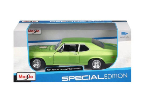 ماکت فلزی ماشین شورولت نوا اس اس 1970 مایستو مقیاس 1/24 مدل Maisto Chevrolet Nova SS 1970 1/24