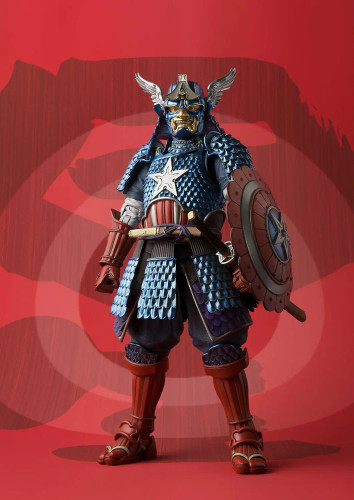 اکشن فیگور کاپیتان آمریکا سامورائی طرح بندای مدل Samurai Captain America