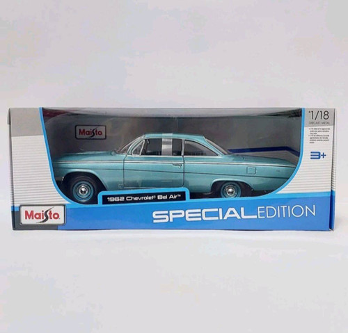 ماکت فلزی ماشین شورولت بل ایر 1962 مایستو مقیاس 1/18 مدل Maisto Chevrolet Bel Air 1962 1/18