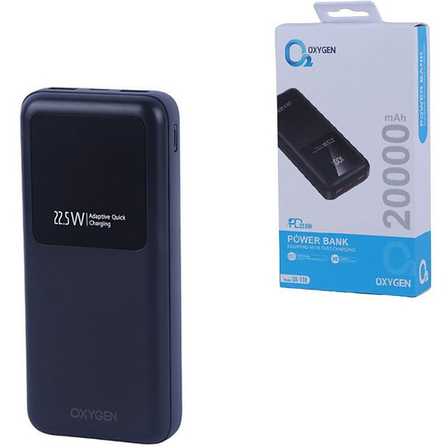 پاور بانک 20000 میلی آمپر توان 22.5 وات اکسیژن مدل Oxygen 20000mAh 22.5W Powerbank OX-110