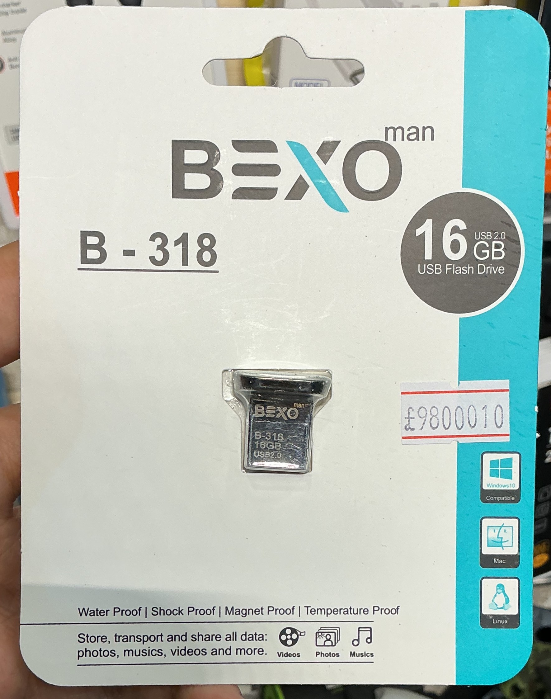 فلش مموری 16 گیگ بکسو مدل Bexo Flash Drive 16G B-318