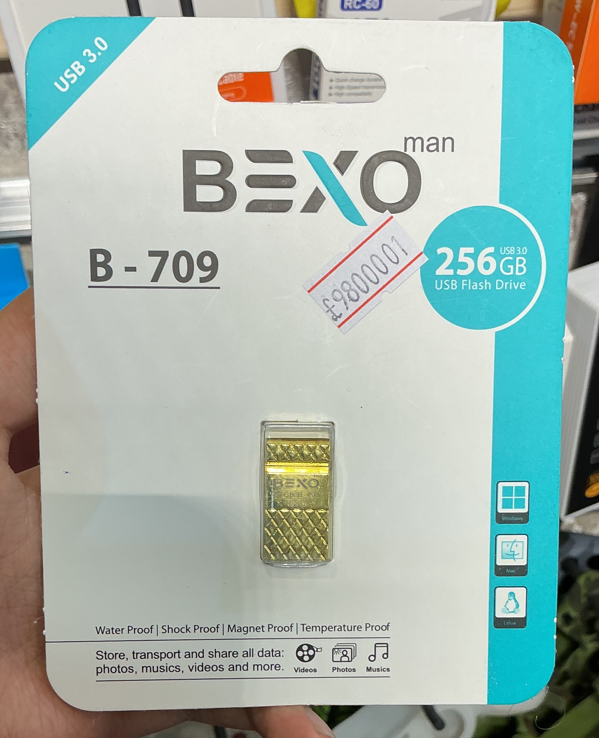 فلش مموری 256 گیگ بکسو مدل Bexo Flash Drive 256G B-709