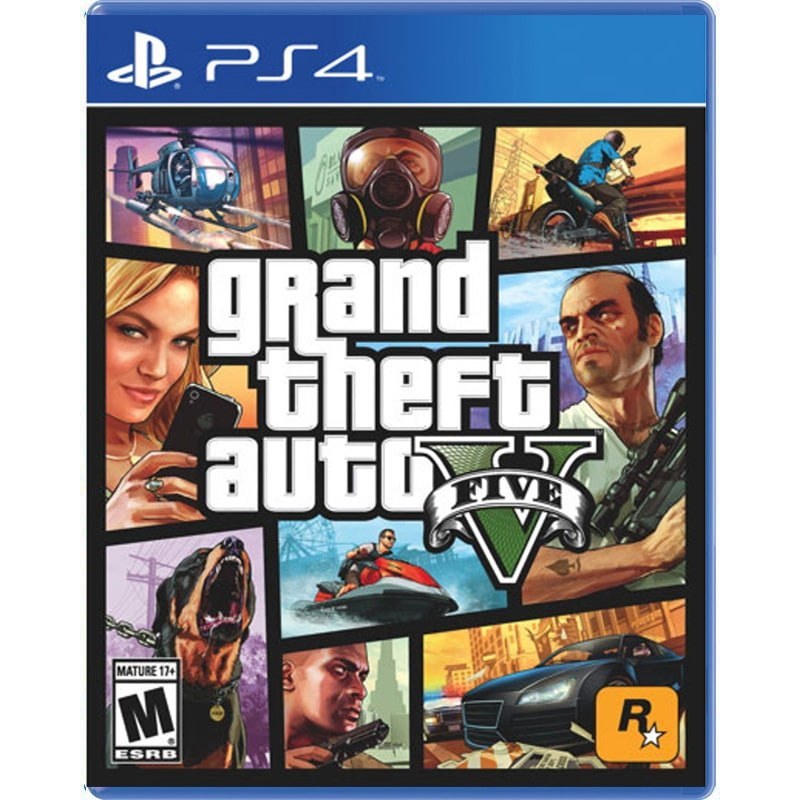 دیسک بازی جی تی ای پنج برای Ps4 مدل Grand Theft Auto V Ps4