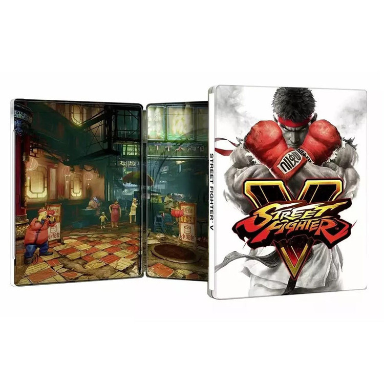 استیل بوک بدون دیسک بازی استریت فایتر 5 مدل Street Fighter V Steelbook
