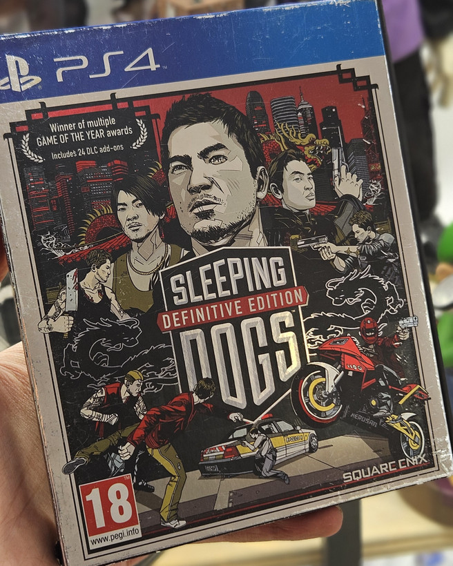 استیل بوک همراه دیسک بازی اسلیپینگ داگز برای Ps4 مدل Sleeping Dogs Steelbook Ps4