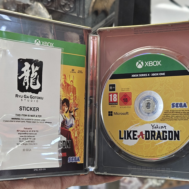 استیل بوک همراه دیسک بازی Like A Dragon Yakuza برای XBox مدل Like A Dragon Yakuza Steelbook XBox