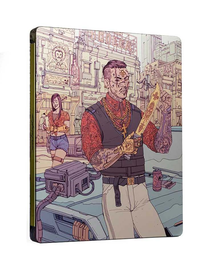 استیل بوک سایبرپانک مدل Cyberpunk 2077 Steelbook