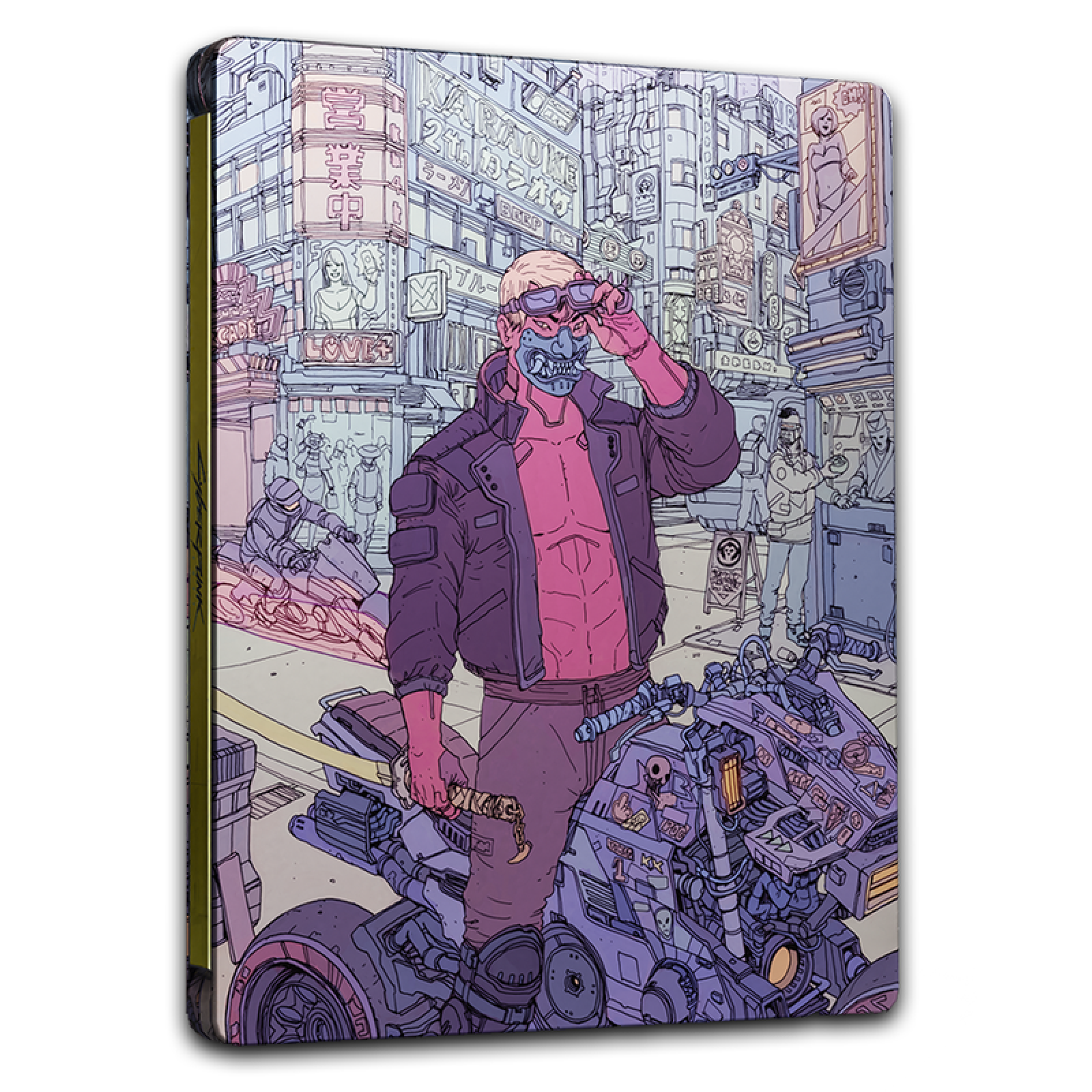 استیل بوک سایبرپانک مدل Cyberpunk 2077 Steelbook