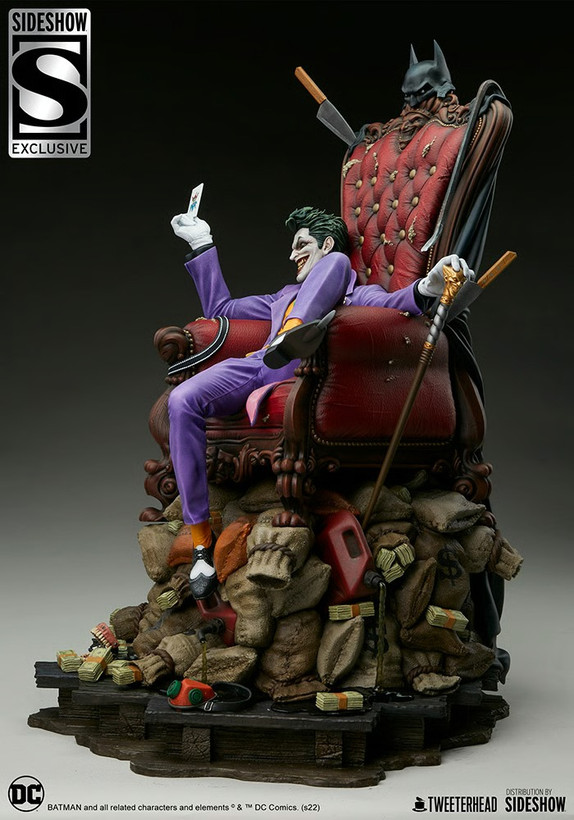 فیگور جوکر سری دی سی کامیک دلوکس نسخه 189 از 500 مدل DC Comics Joker Tweeterhead By Sideshow 1/4 Exclusive