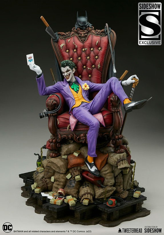 فیگور جوکر سری دی سی کامیک دلوکس نسخه 189 از 500 مدل DC Comics Joker Tweeterhead By Sideshow 1/4 Exclusive