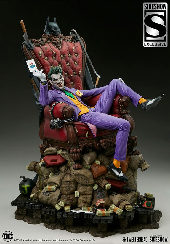 فیگور جوکر سری دی سی کامیک دلوکس نسخه 189 از 500 مدل DC Comics Joker Tweeterhead By Sideshow 1/4 Exclusive