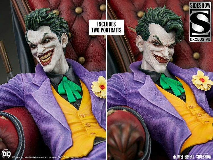 فیگور جوکر سری دی سی کامیک دلوکس نسخه 189 از 500 مدل DC Comics Joker Tweeterhead By Sideshow 1/4 Exclusive