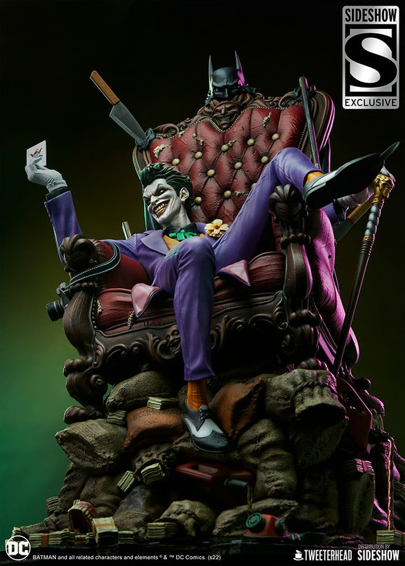 فیگور جوکر سری دی سی کامیک دلوکس نسخه 189 از 500 مدل DC Comics Joker Tweeterhead By Sideshow 1/4 Exclusive