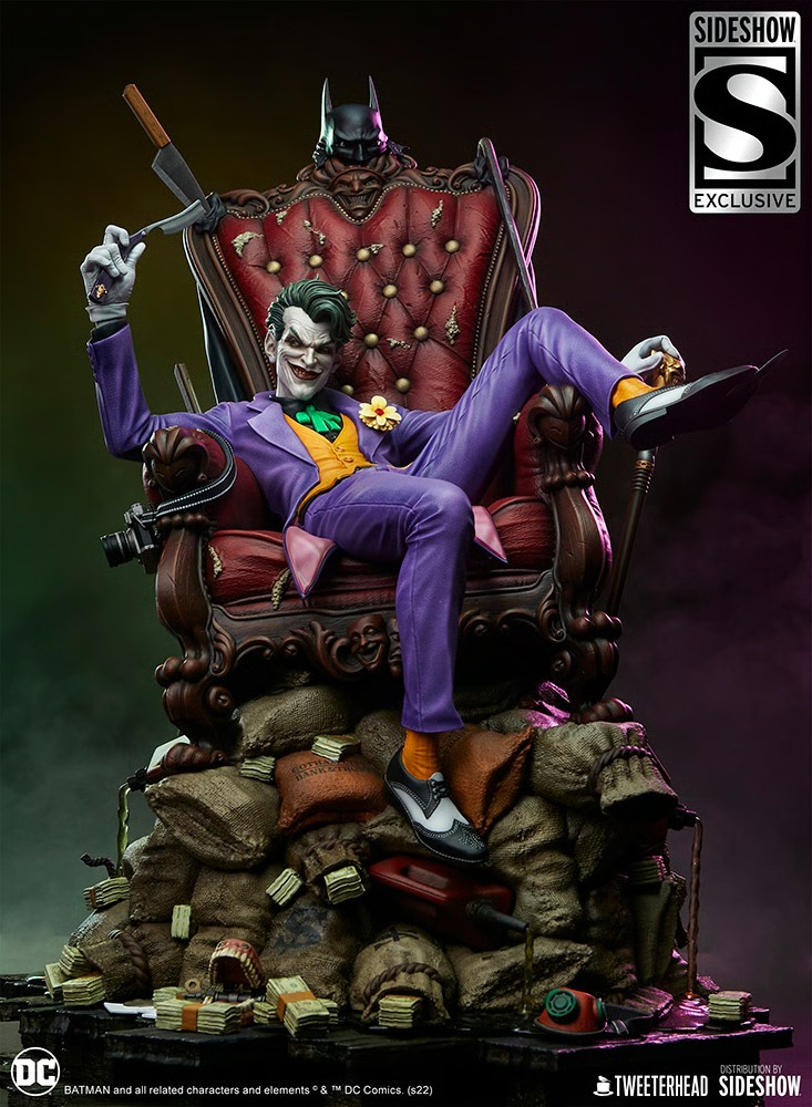 فیگور جوکر سری دی سی کامیک دلوکس نسخه 189 از 500 مدل DC Comics Joker Tweeterhead By Sideshow 1/4 Exclusive