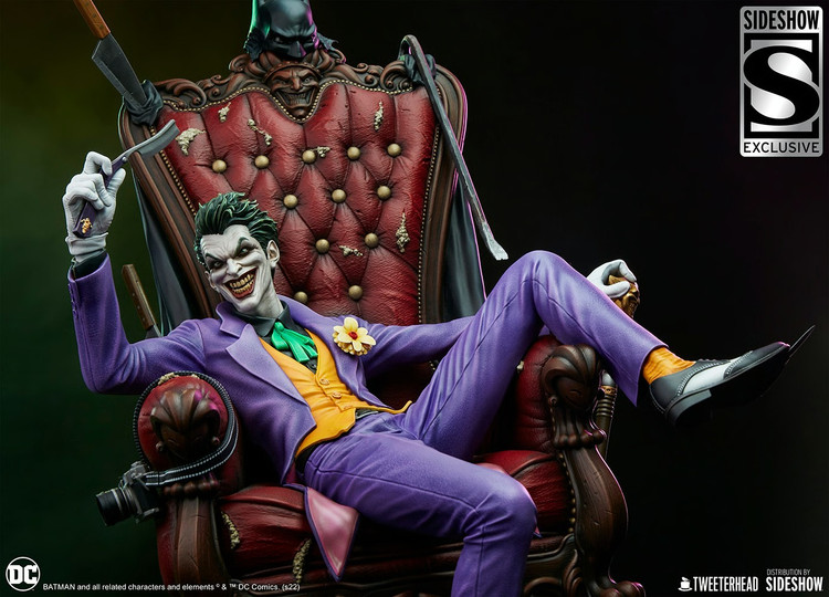 فیگور جوکر سری دی سی کامیک دلوکس نسخه 189 از 500 مدل DC Comics Joker Tweeterhead By Sideshow 1/4 Exclusive