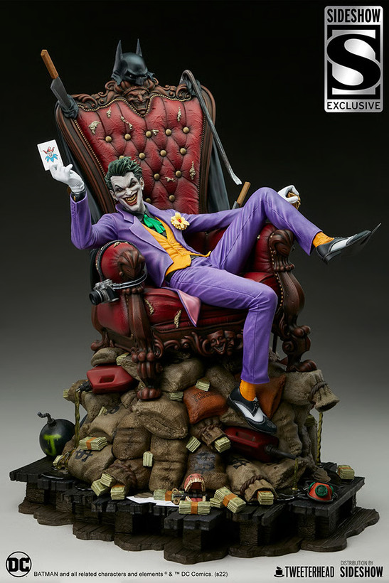 فیگور جوکر سری دی سی کامیک دلوکس نسخه 189 از 500 مدل DC Comics Joker Tweeterhead By Sideshow 1/4 Exclusive