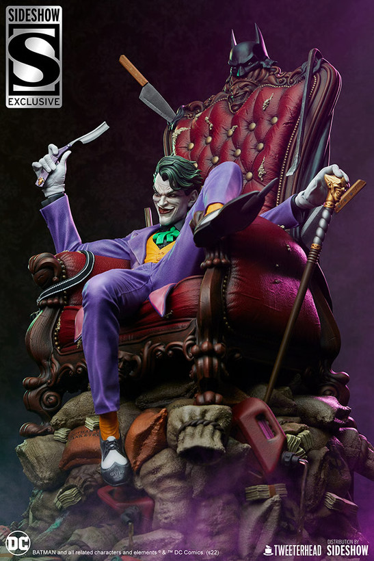 فیگور جوکر سری دی سی کامیک دلوکس نسخه 189 از 500 مدل DC Comics Joker Tweeterhead By Sideshow 1/4 Exclusive